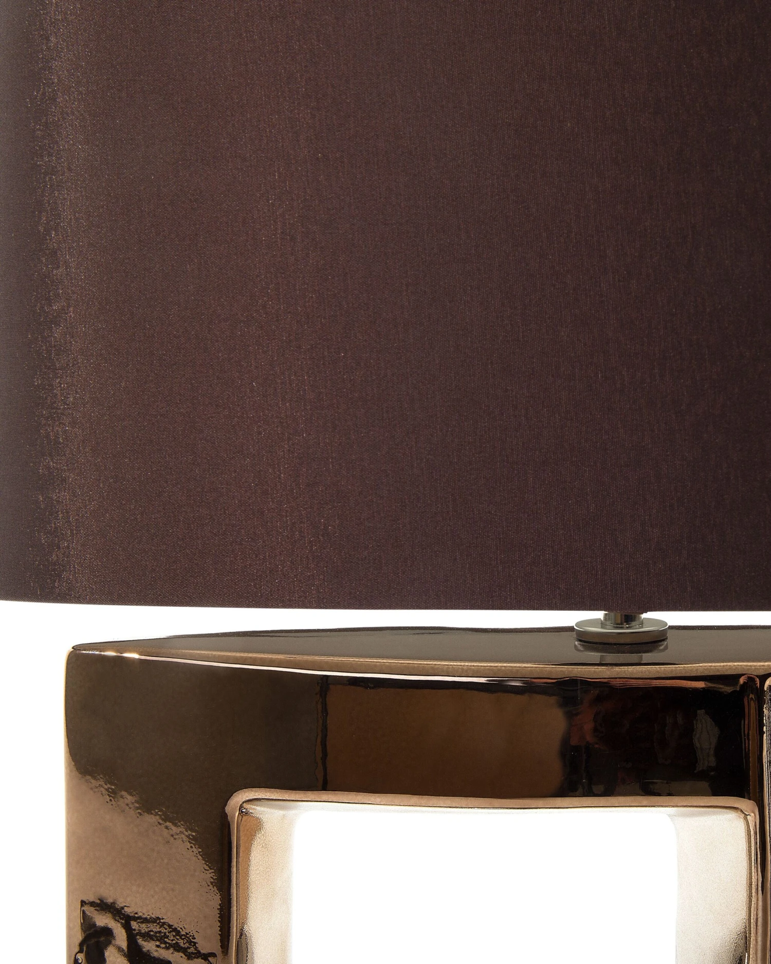 Tafellamp Keramiek Bruin DUERO - Afbeelding 4