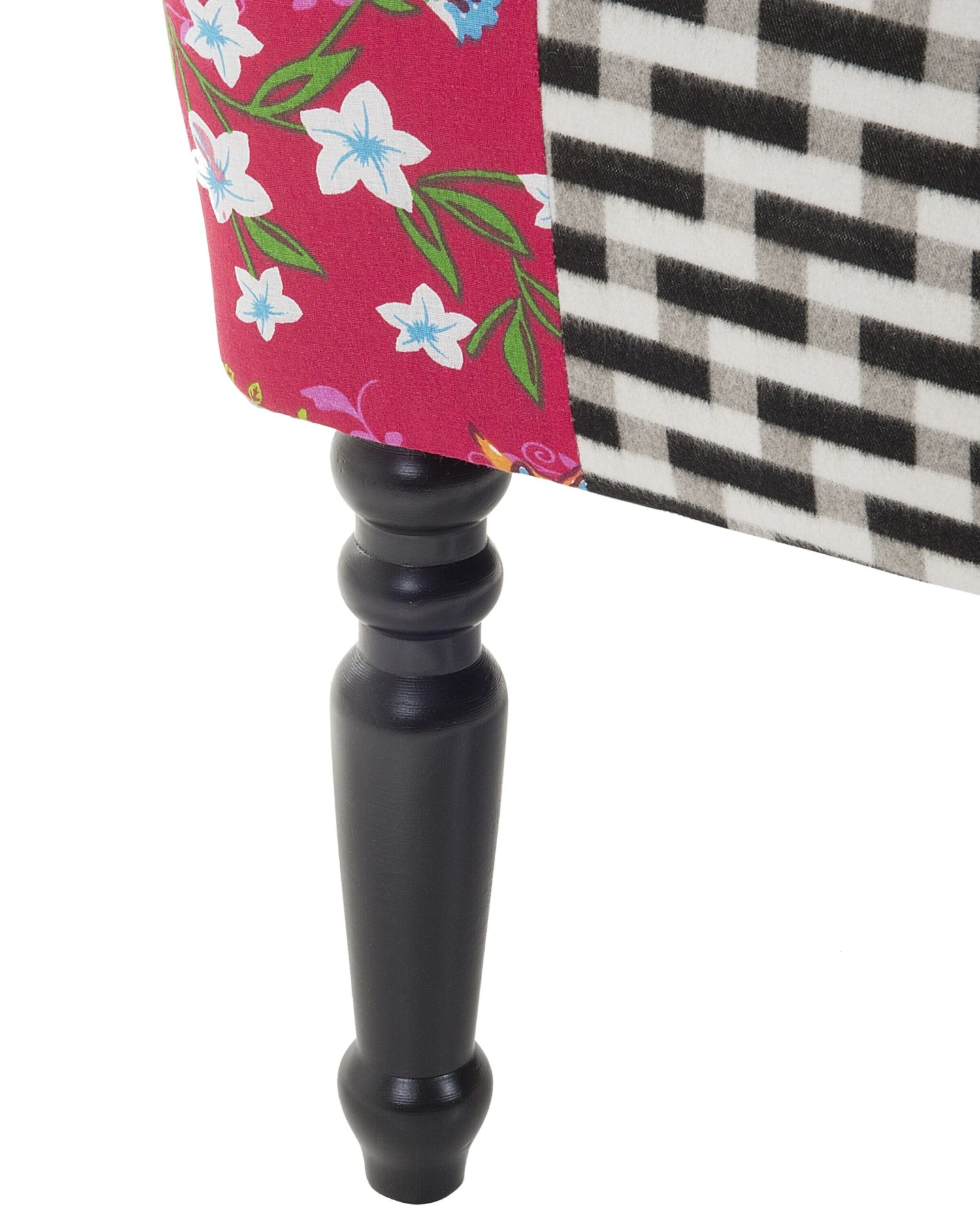 Fauteuil Stof Patchwork Roze MANDAL - Afbeelding 7