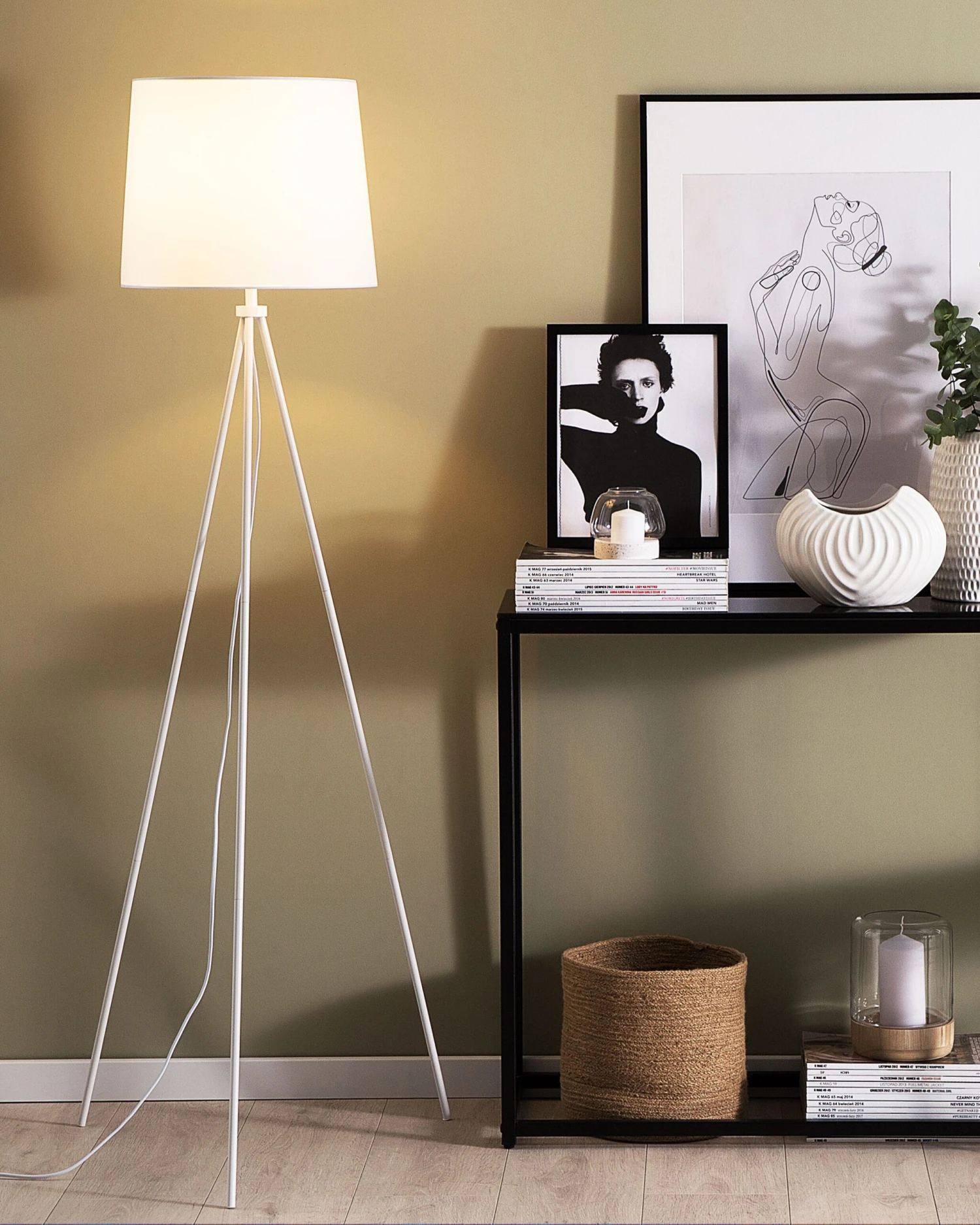 Staande Lamp Wit SAMBRA - Afbeelding 2