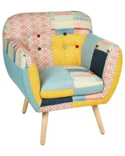 Fauteuil Stof Patchwork MELBY