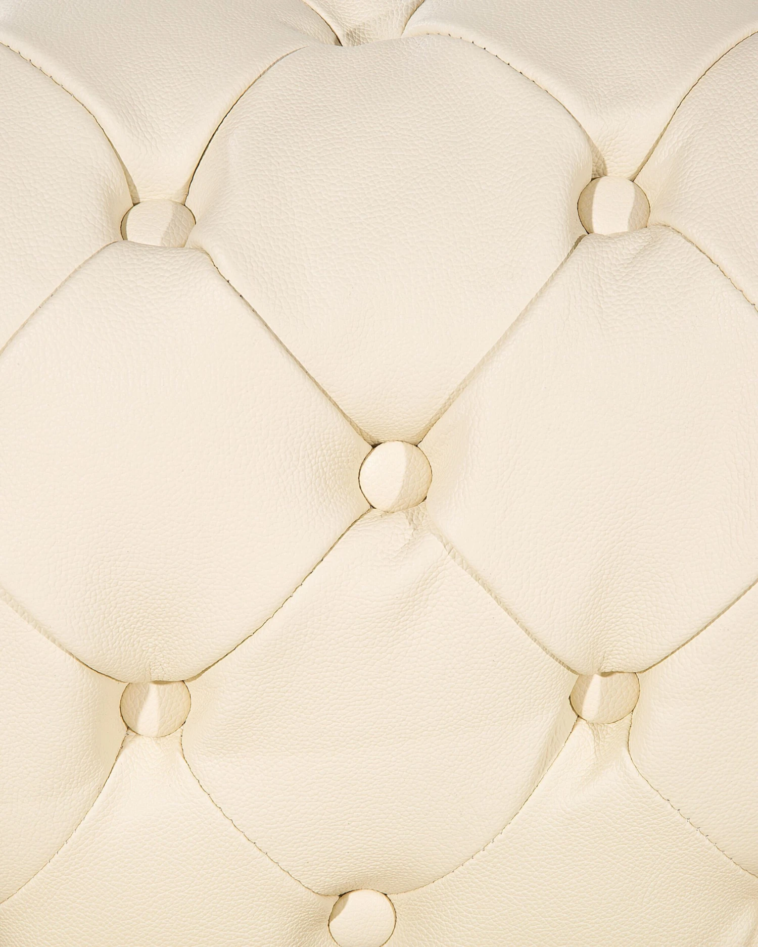 Fauteuil Leer Crème CHESTERFIELD - Afbeelding 6