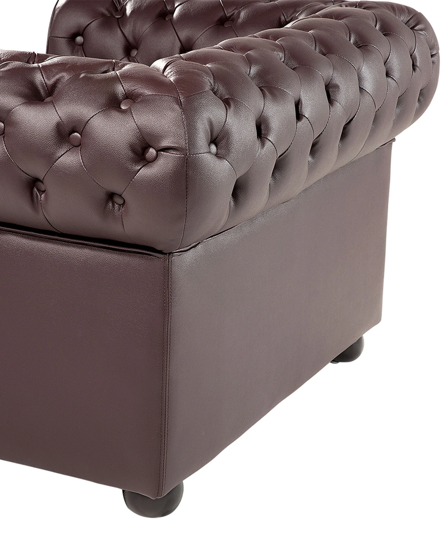 Fauteuil Leer Bruin CHESTERFIELD - Afbeelding 5