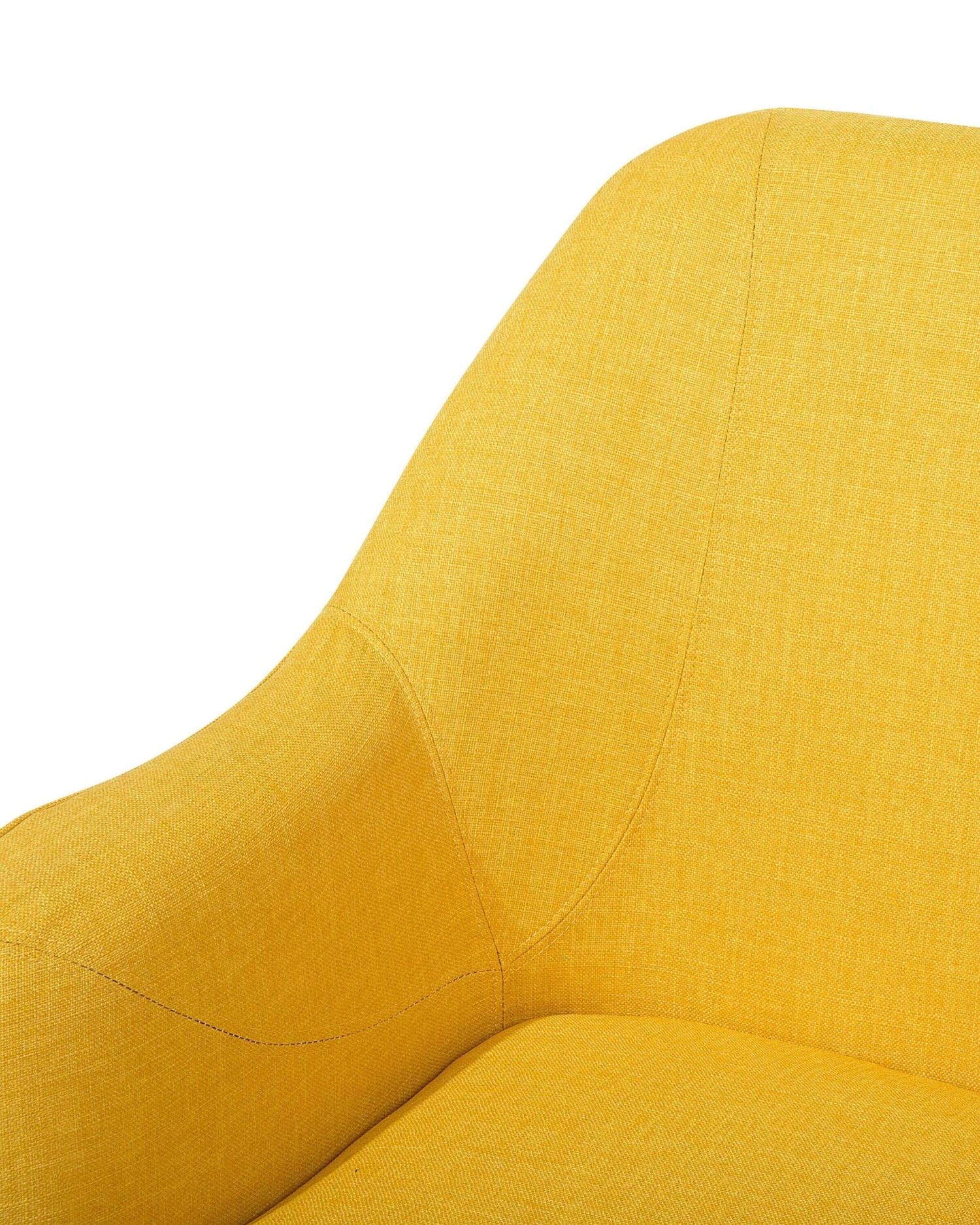 Fauteuil Stof Geel LOKEN - Afbeelding 9