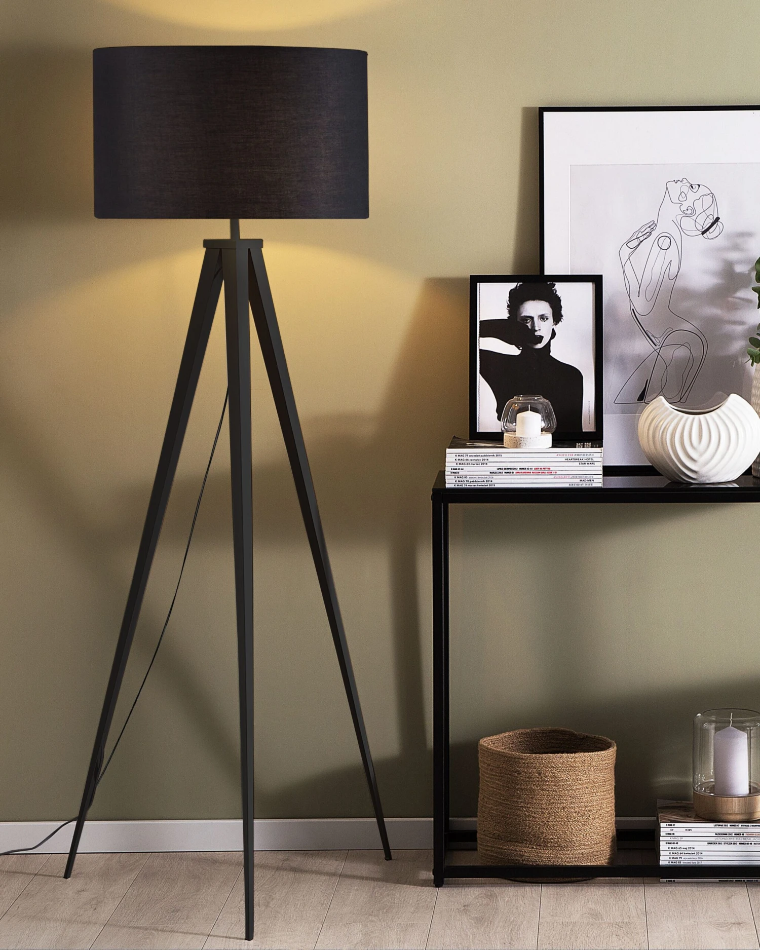 Staande Lamp Zwart STILETTO - Afbeelding 2