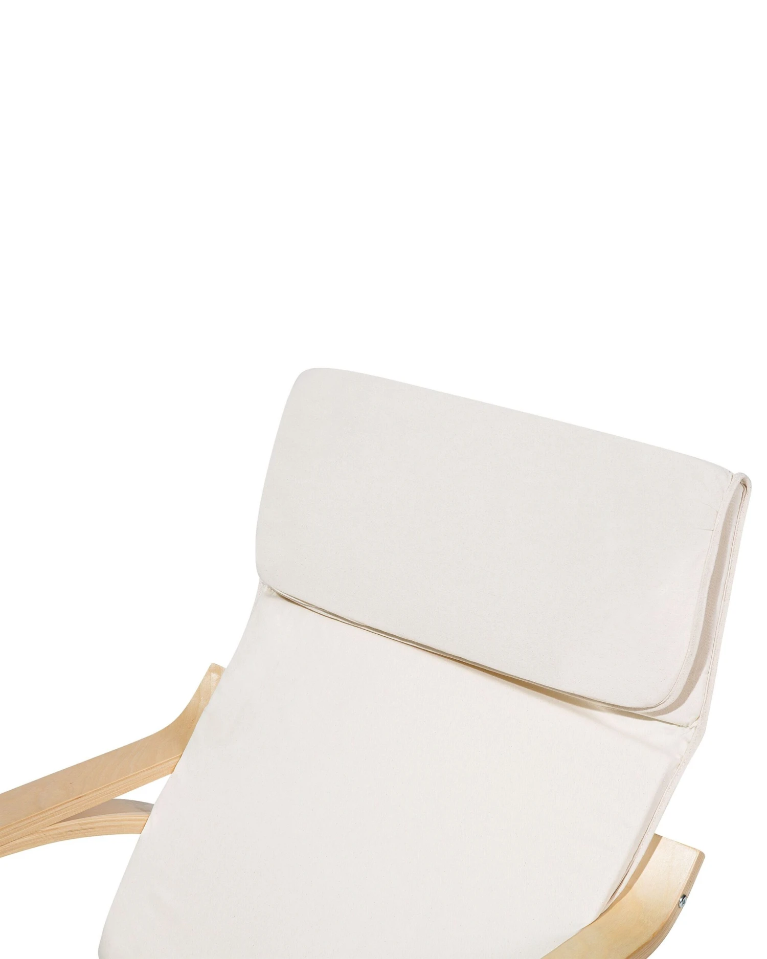 Schommelstoel Stof Creme WESTON - Afbeelding 8