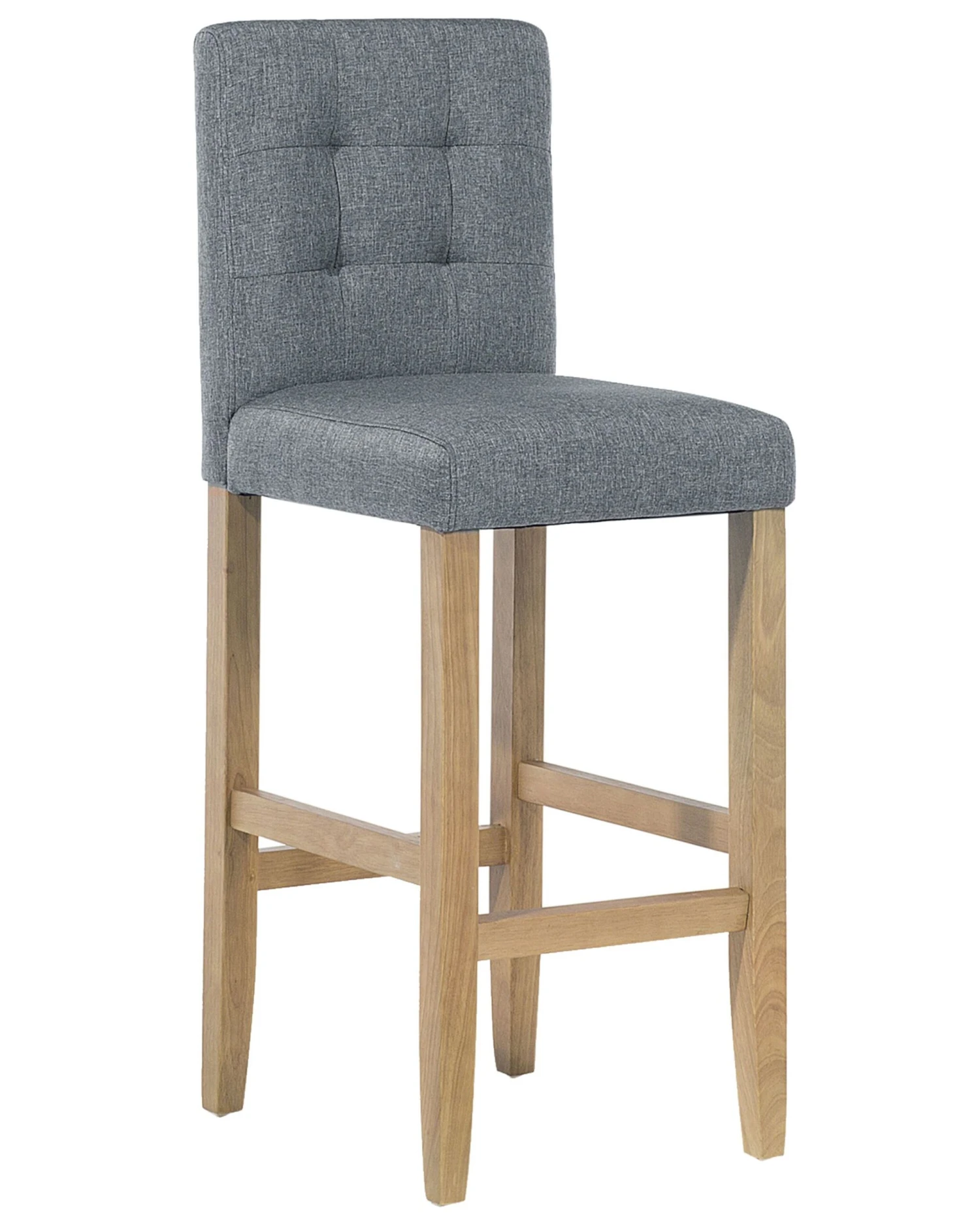 Barkruk Stof Grijs MADISON - Afbeelding 5