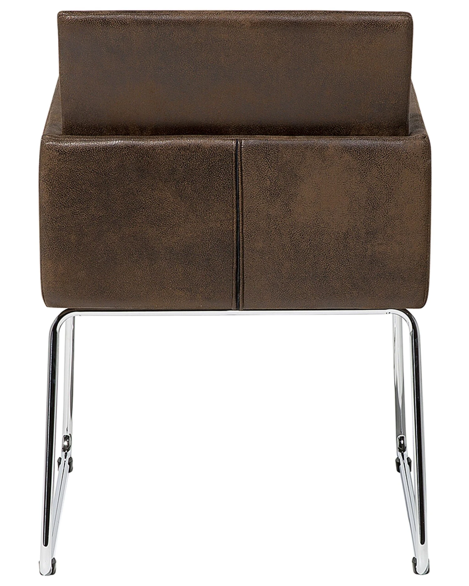 Eetkamerstoel Set Van 2 Stof Donkerbruin GOMEZ - Afbeelding 6