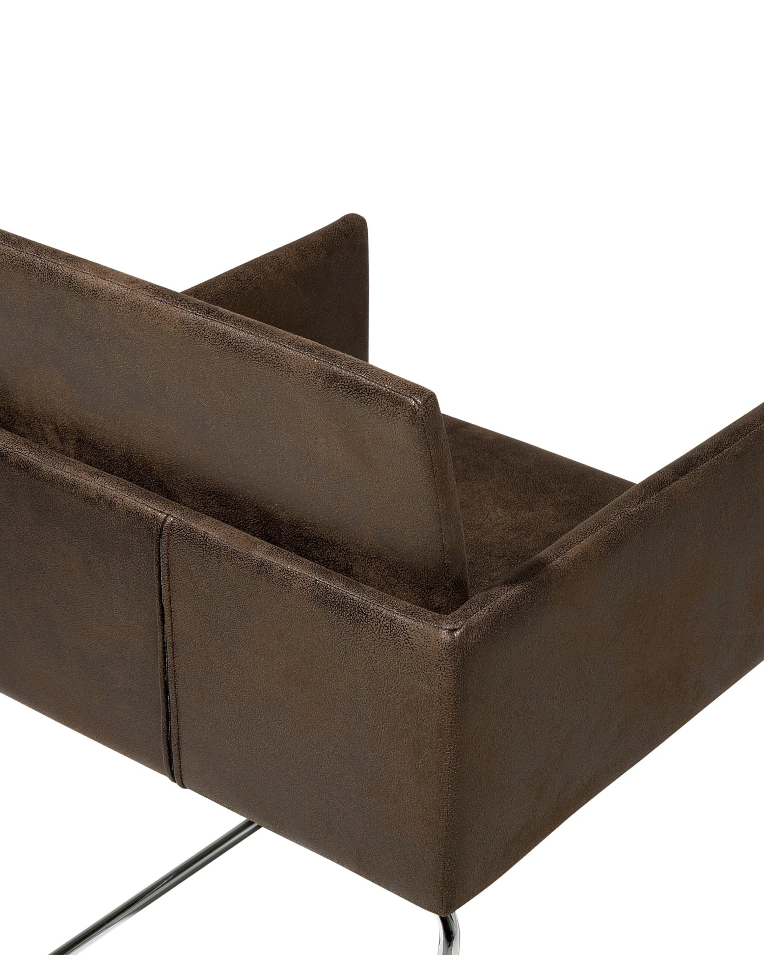 Eetkamerstoel Set Van 2 Stof Donkerbruin GOMEZ - Afbeelding 9