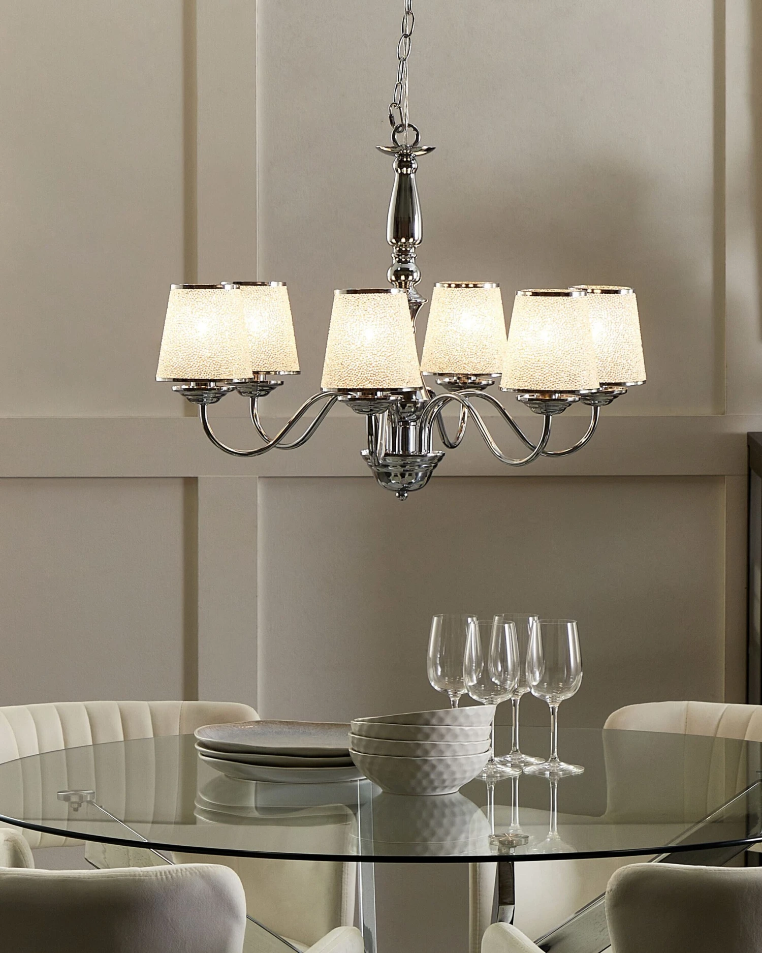 Hanglamp Zilver BRADANO - Afbeelding 2