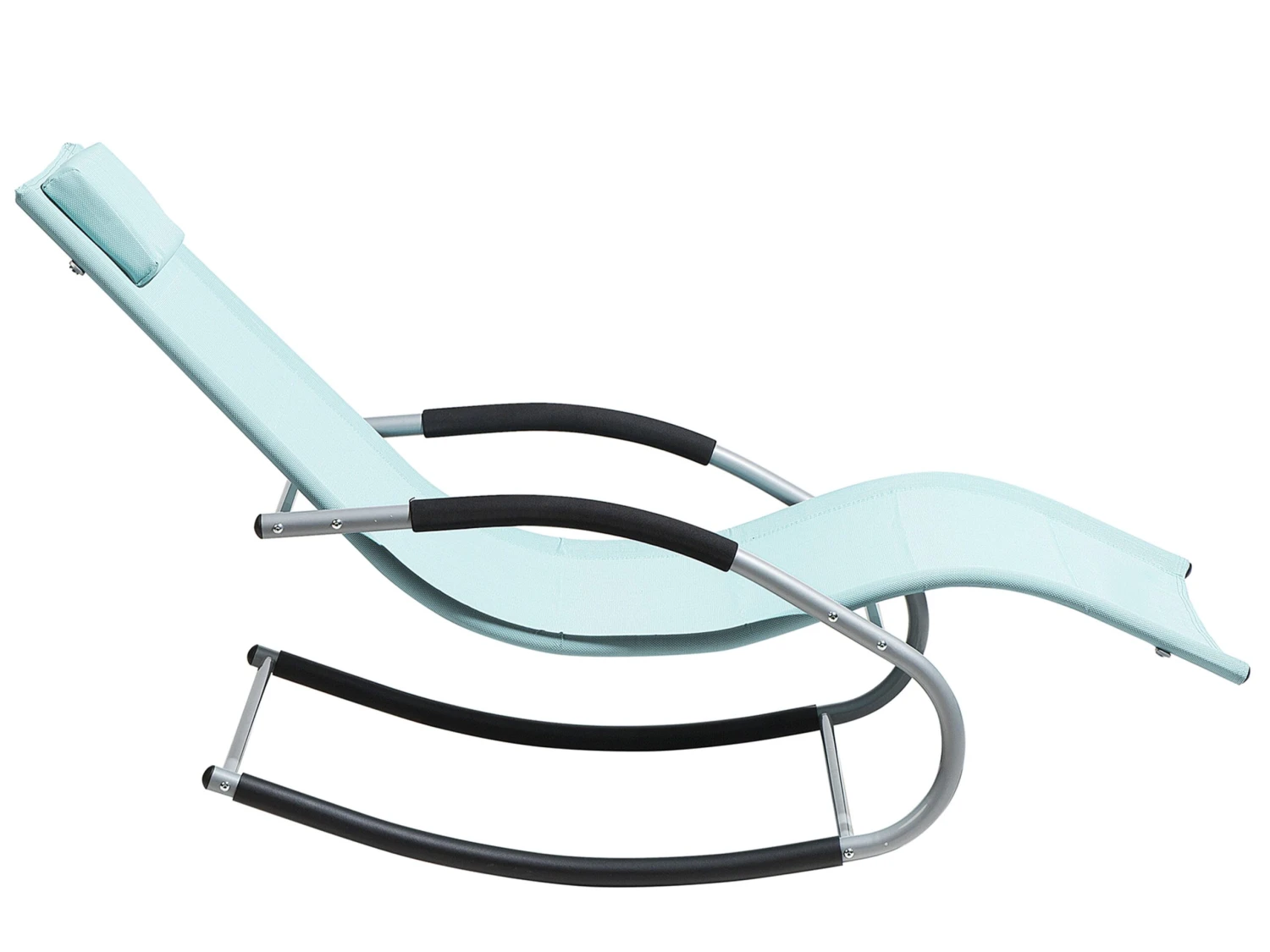 Ligstoel Staal Mintgroen CARANO - Afbeelding 6