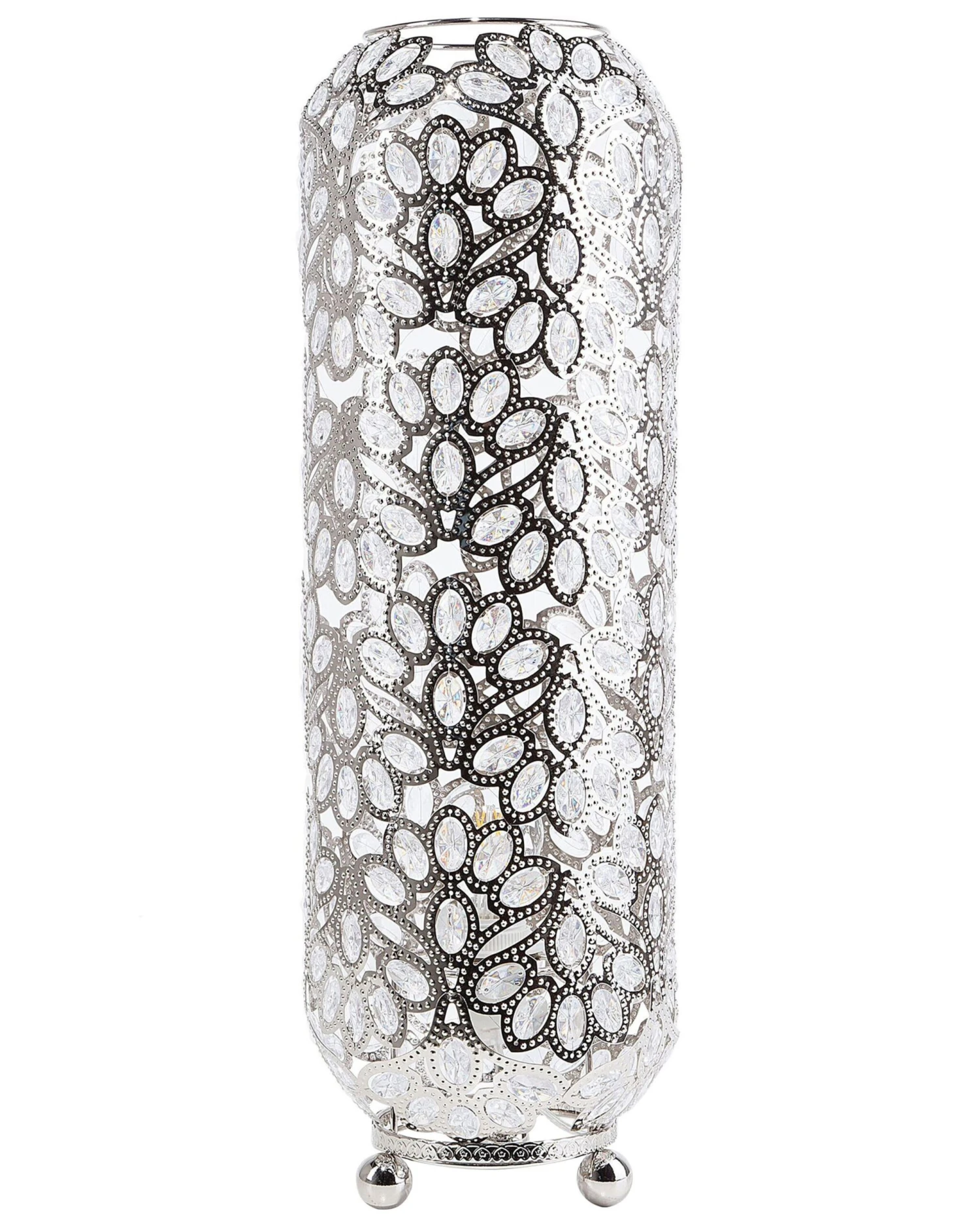 Staande Lamp Marokkaanse Lantaarn Zilver VOLTA