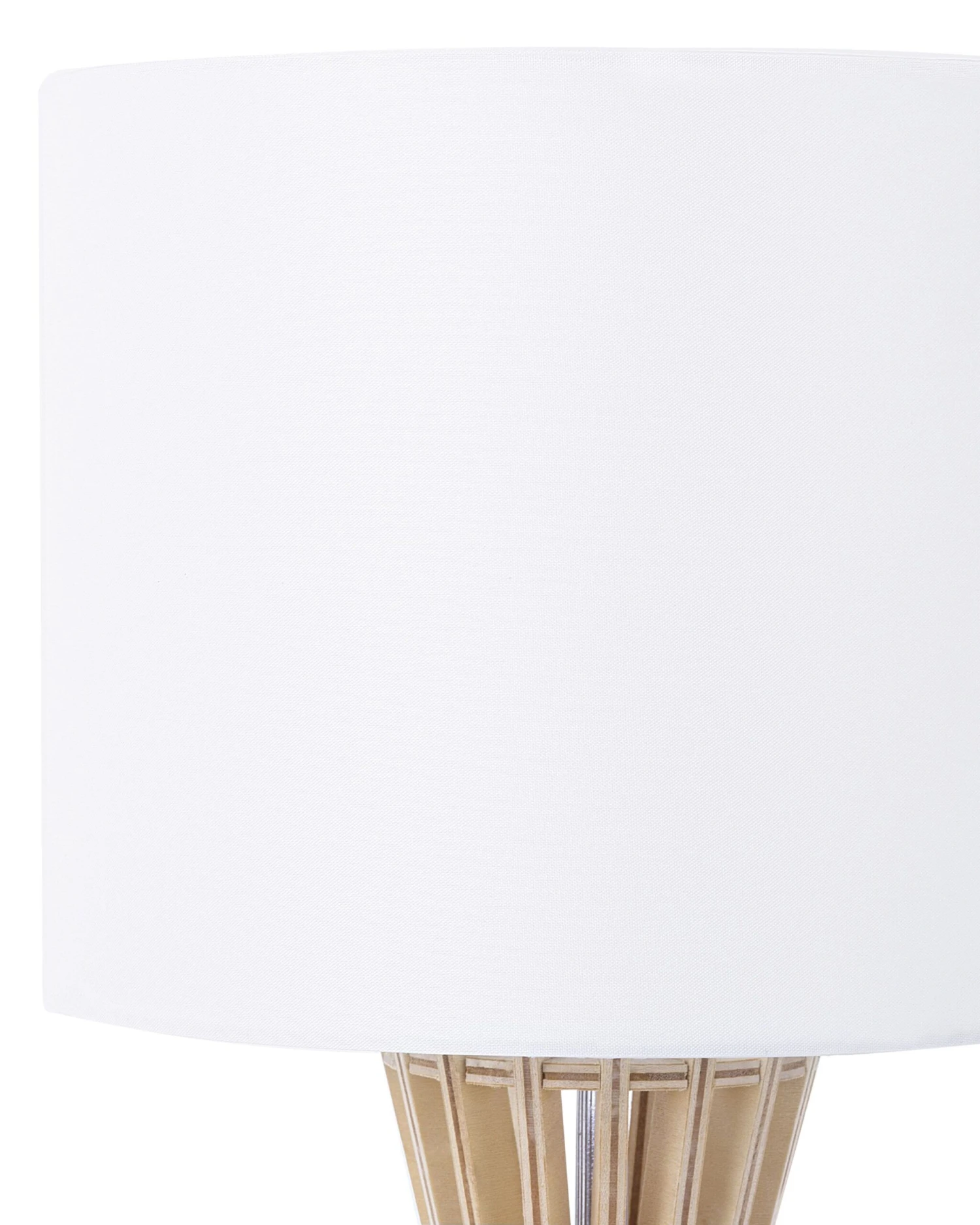 Tafellamp Hout Wit CARRION - Afbeelding 6