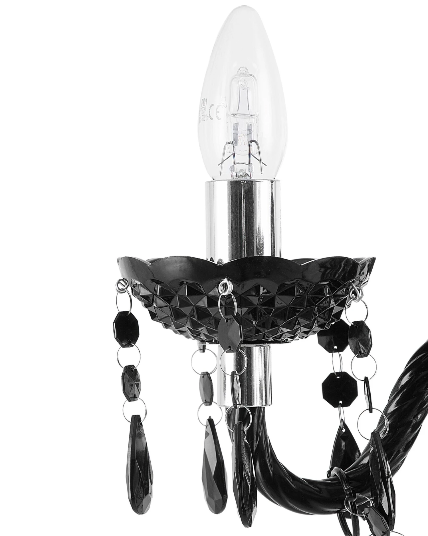 Kroonluchter Zwart KALANG - Afbeelding 4