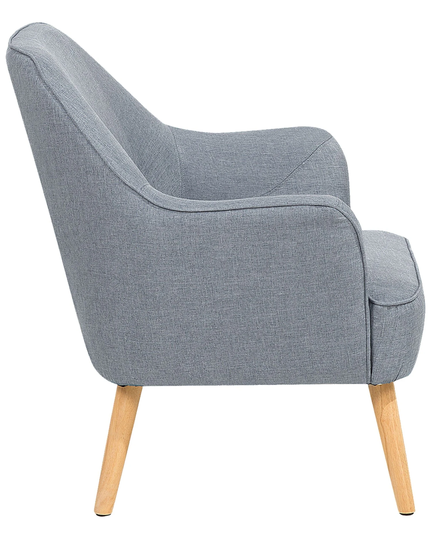 Fauteuil Stof Grijs LOKEN - Afbeelding 7