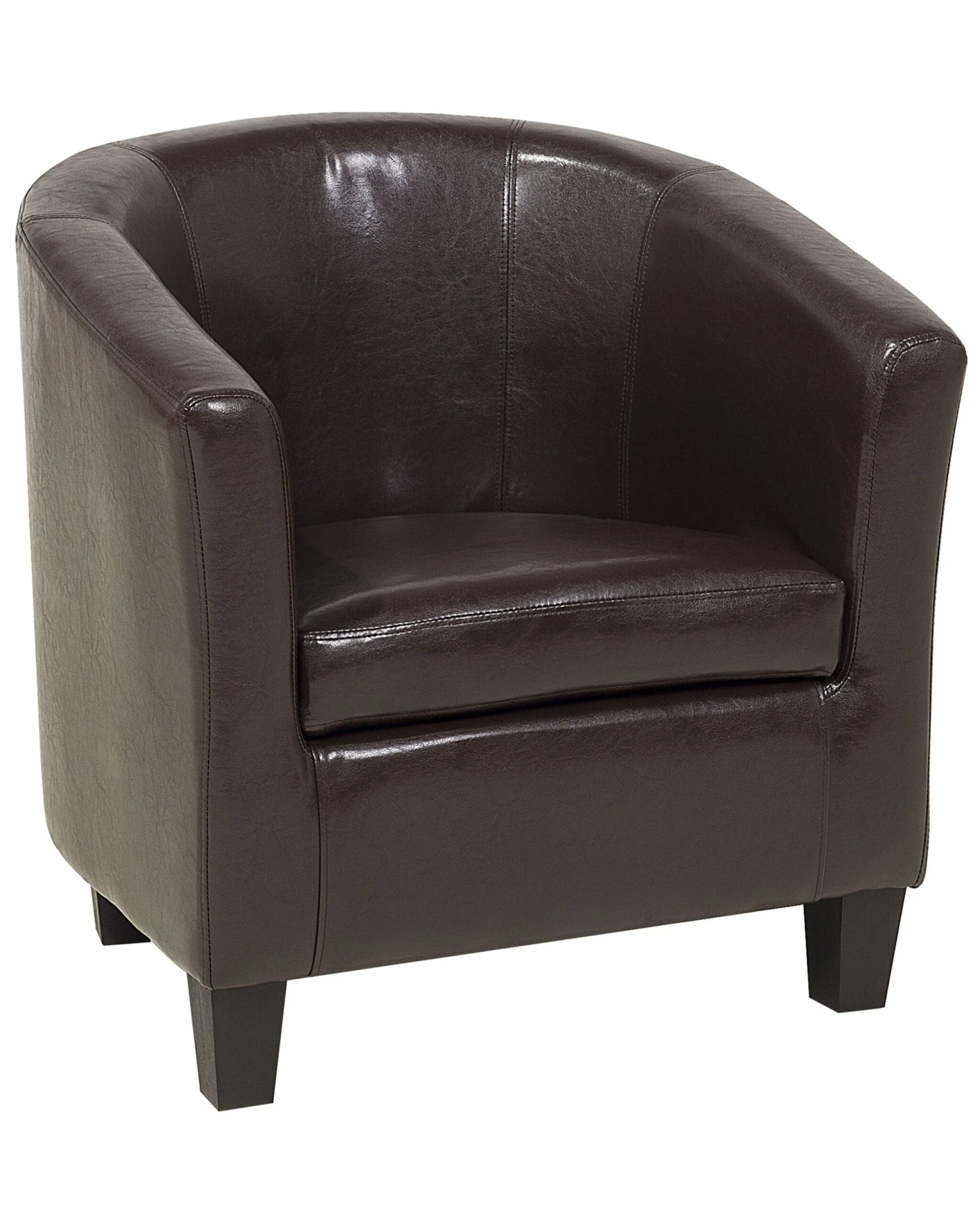 Fauteuil Kunstleer Bruin BORWICK