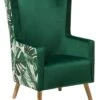 Fauteuil Stof Donkergroen ONEIDA