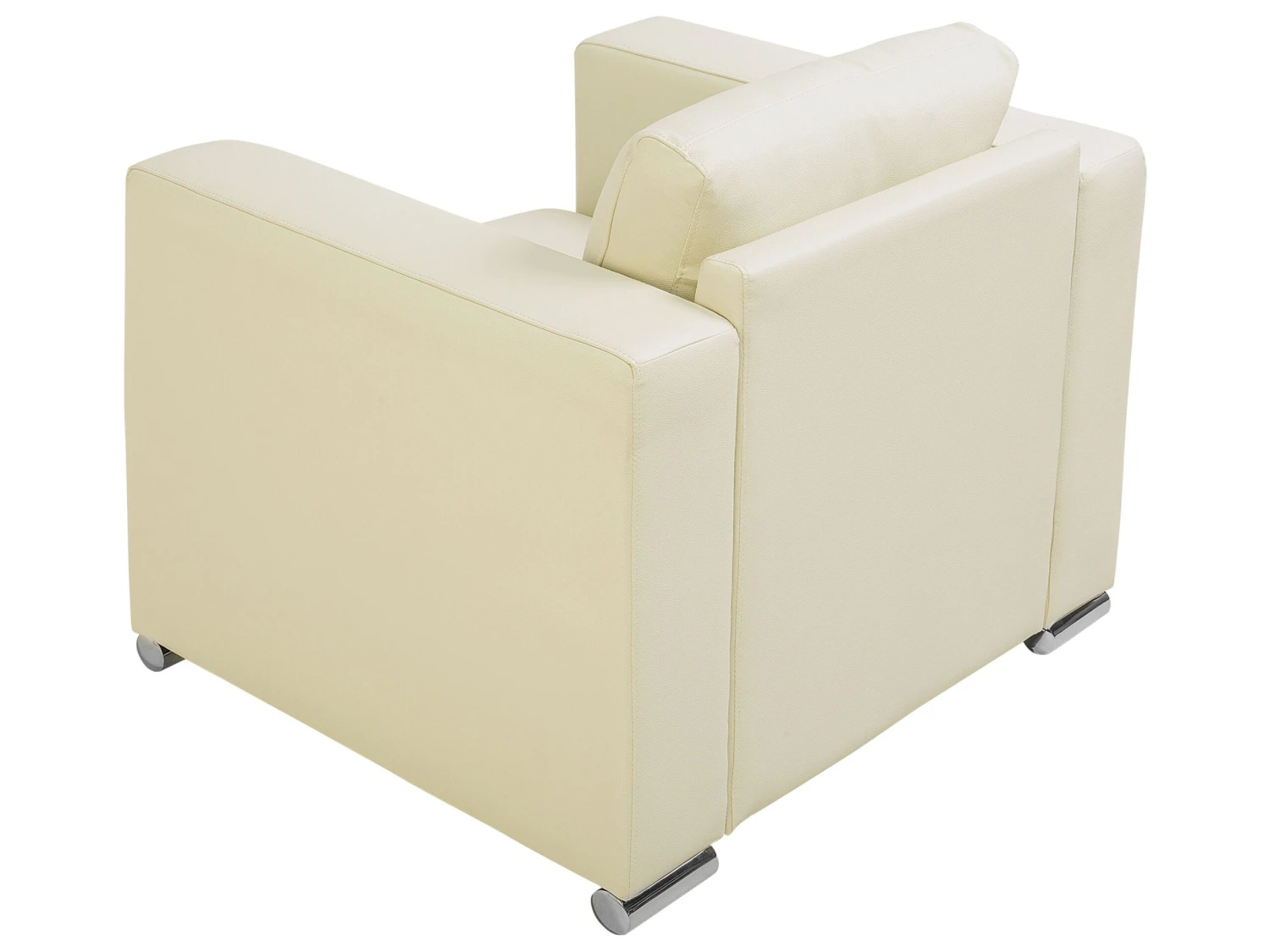 Fauteuil Leer Beige HELSINKI - Afbeelding 7