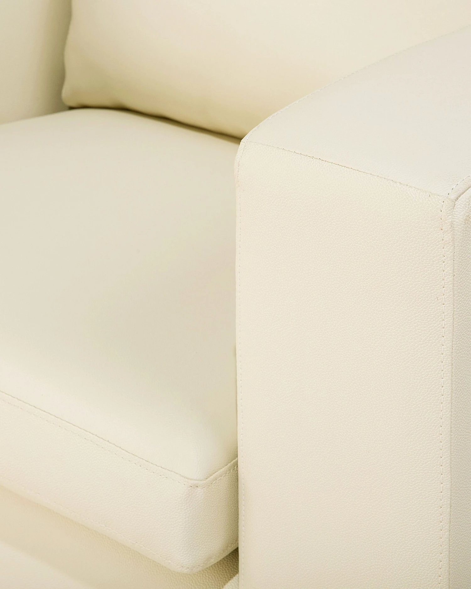 Fauteuil Leer Beige HELSINKI - Afbeelding 9