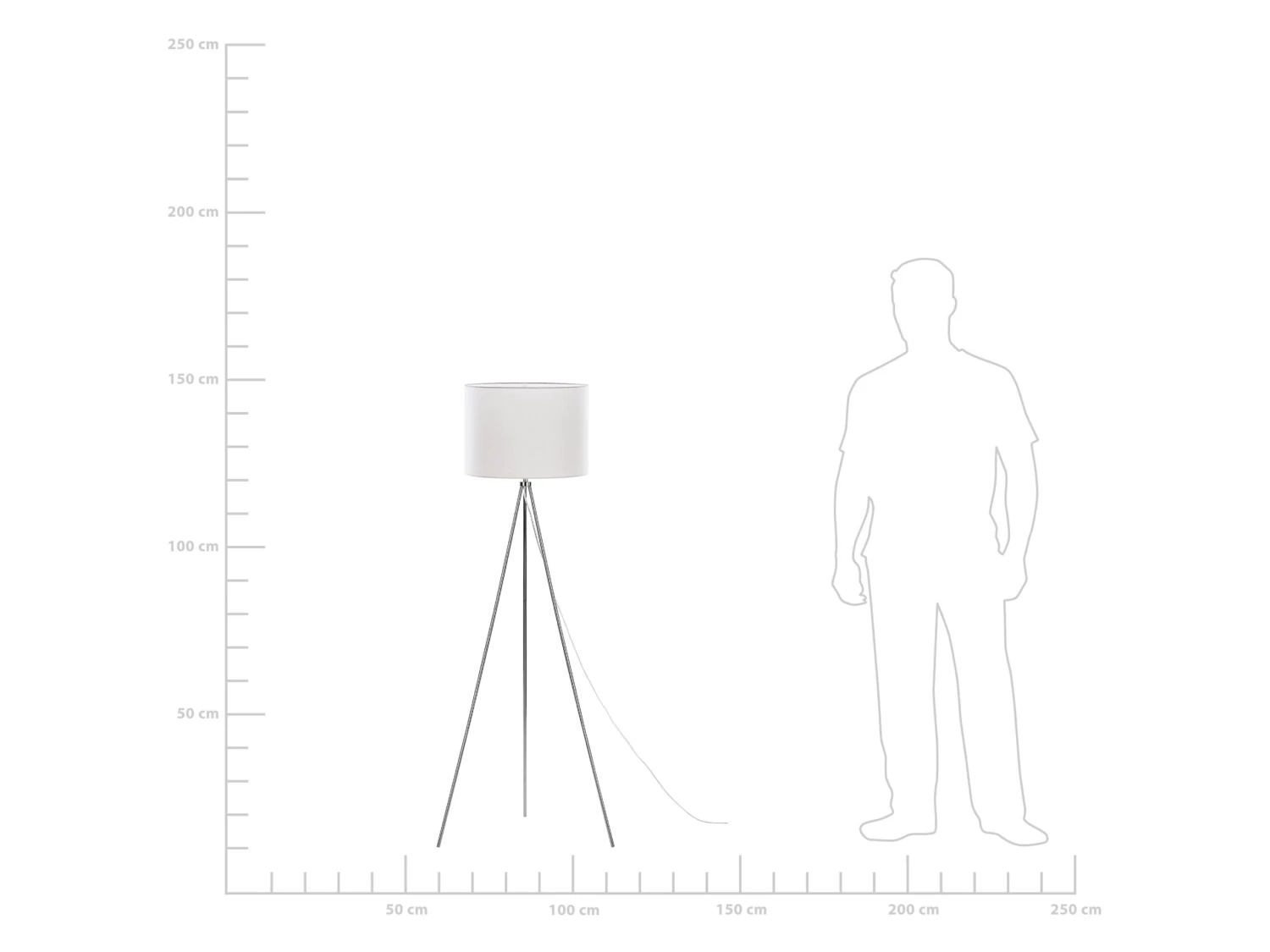 Staande Lamp Zilver VISTULA - Afbeelding 9