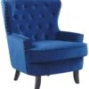 Fauteuil Fluweel Blauw VIBORG II
