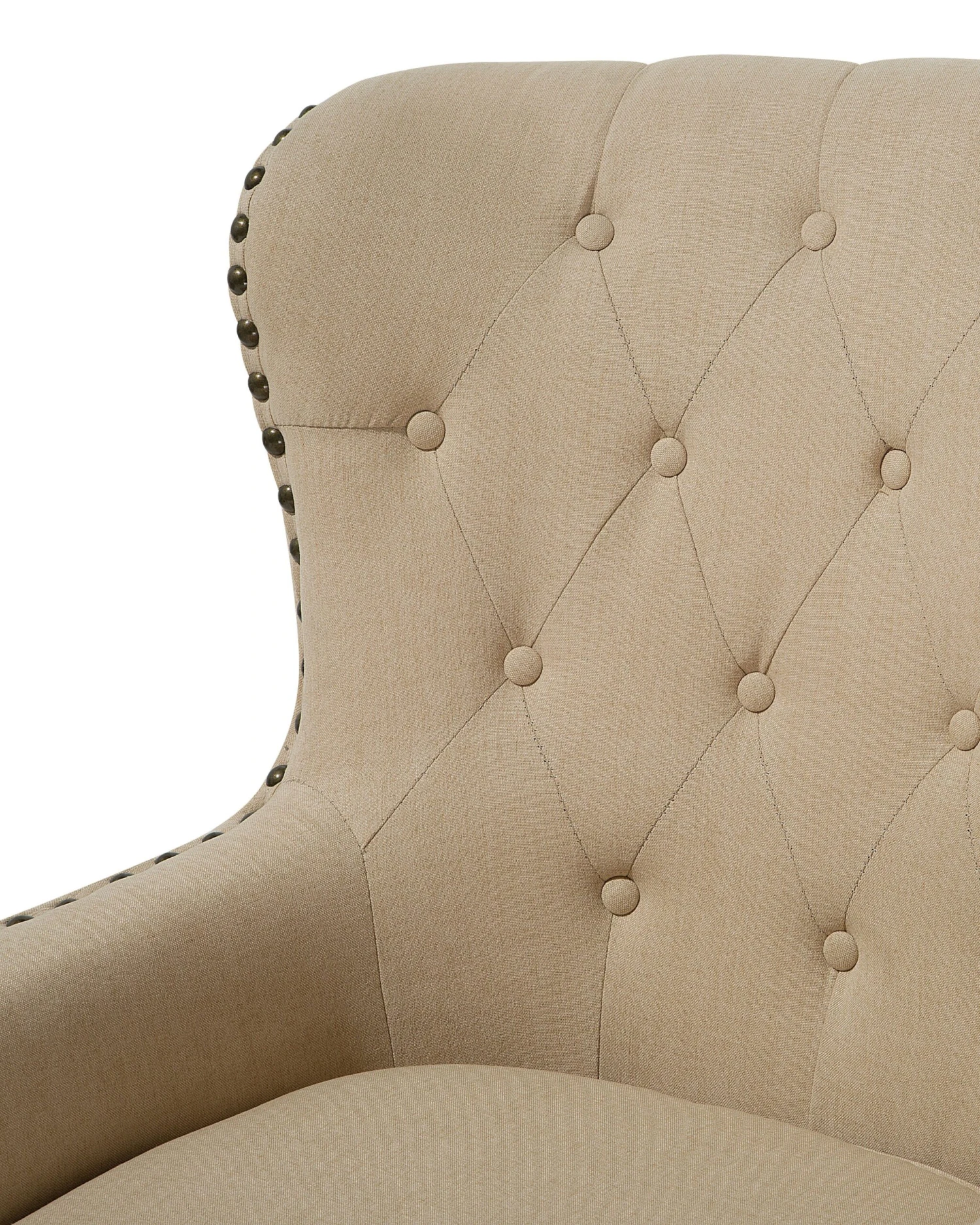 Fauteuil Stof Beige VIBORG II - Afbeelding 6