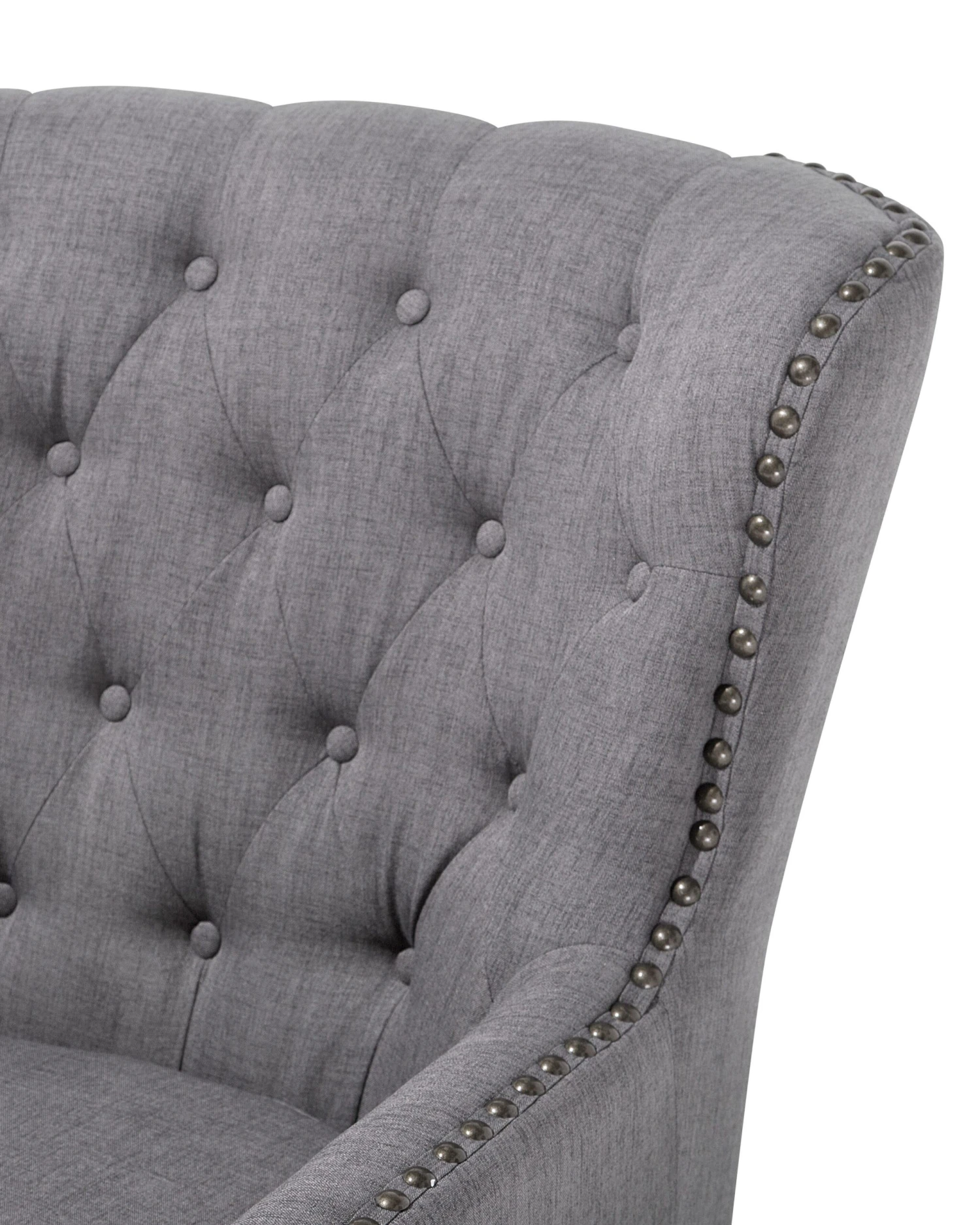 Fauteuil Stof Lichtgrijs VIBORG II - Afbeelding 6