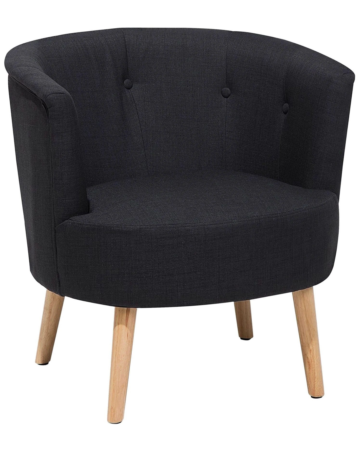 Fauteuil Stof Zwart ODENZEN