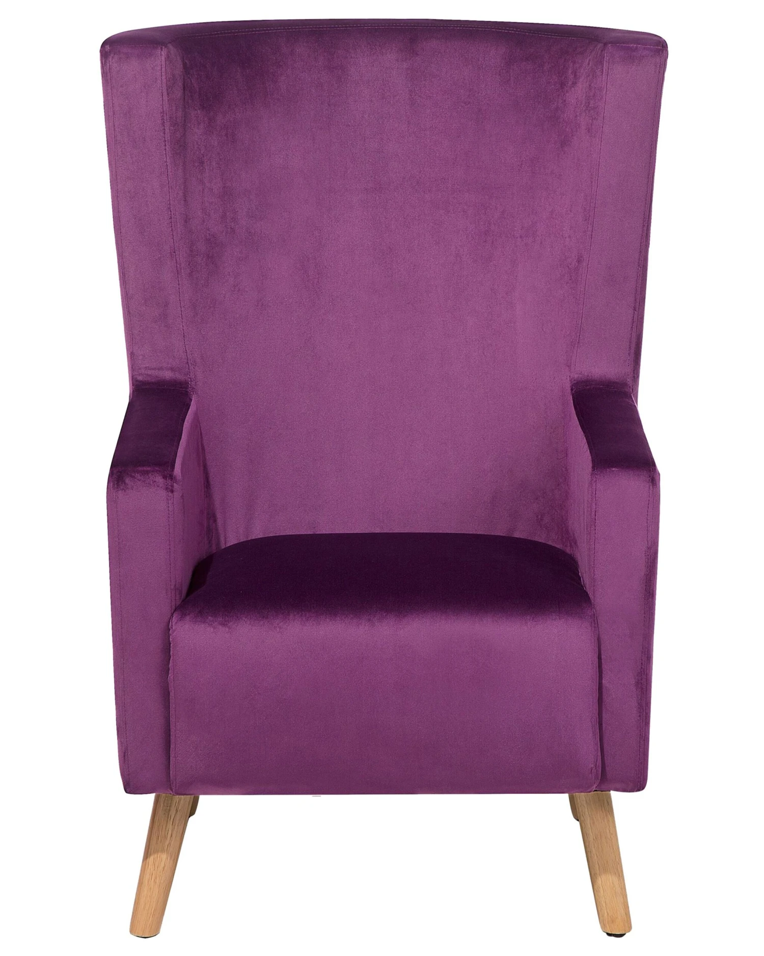 Fauteuil Fluweel Paars ONEIDA - Afbeelding 3