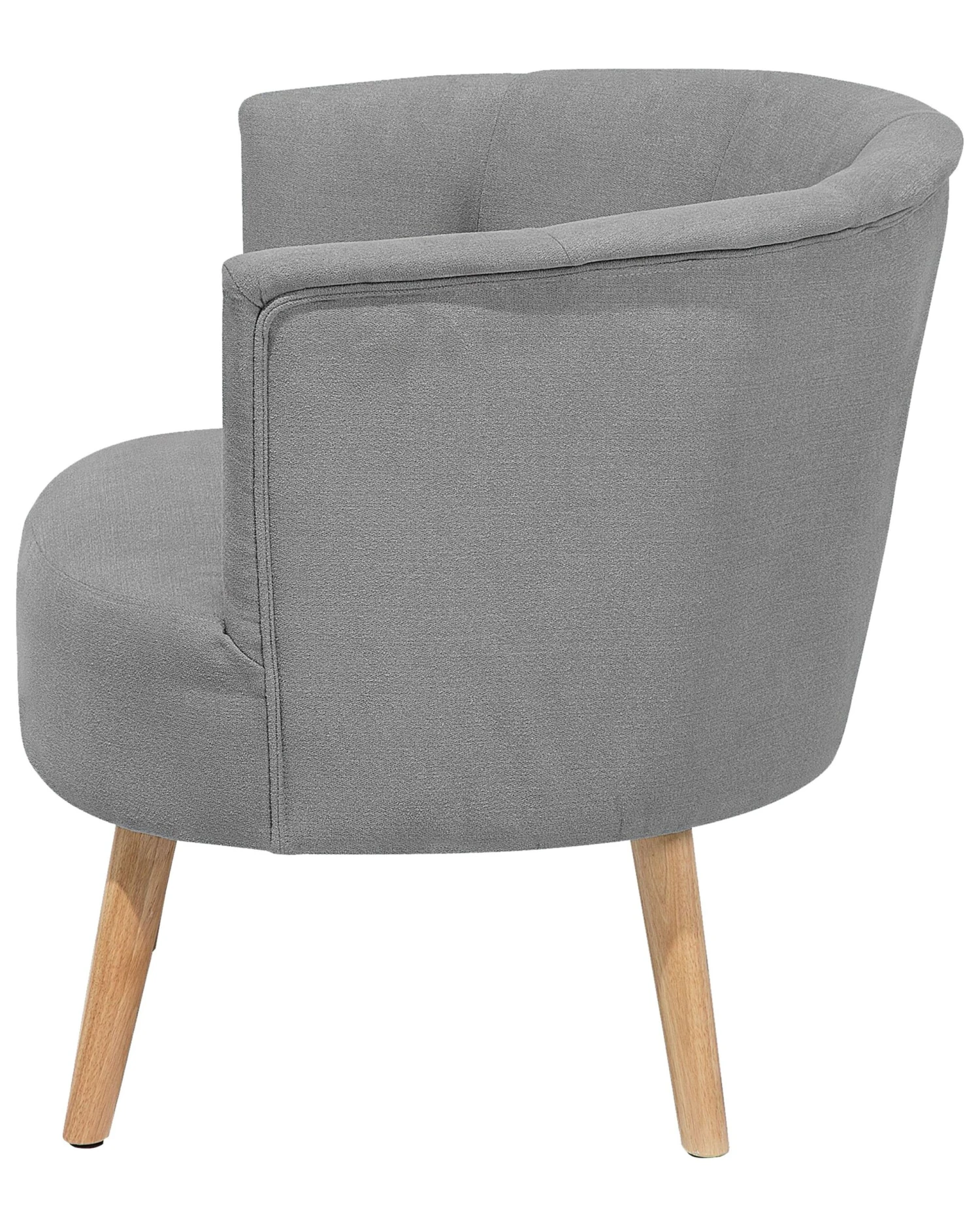 Fauteuil Stof Lichtgrijs ODENZEN - Afbeelding 6
