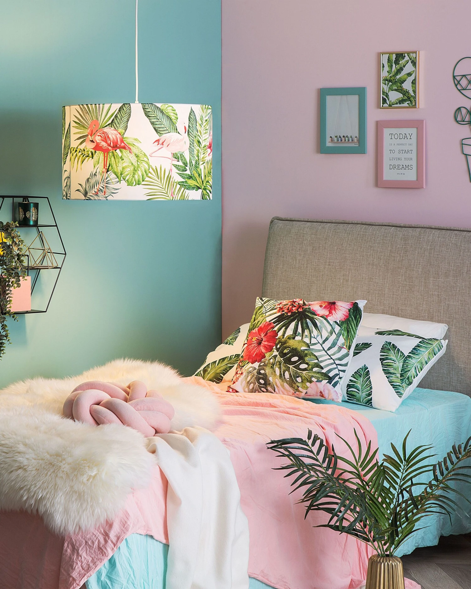 Bed Stof Grijs 90 X 200 Cm SENNEZ - Afbeelding 3