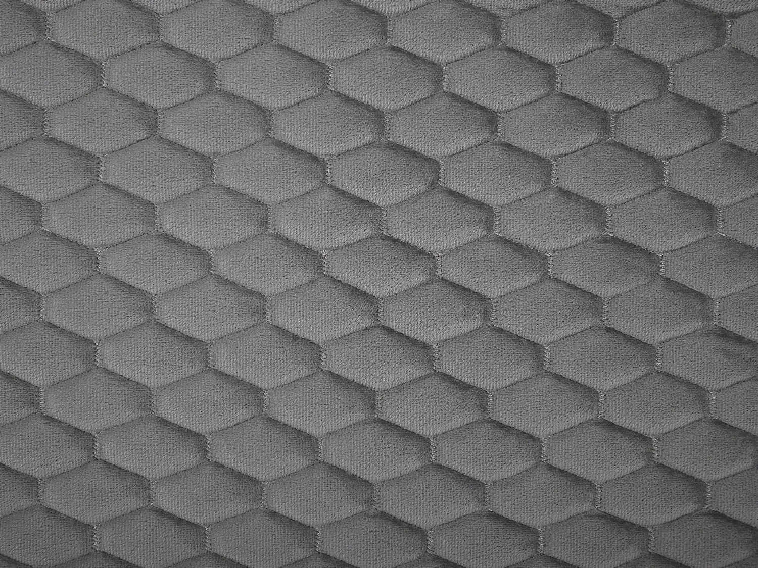 Bed Fluweel Grijs In Diverse Formaten BAYONNE - Afbeelding 8