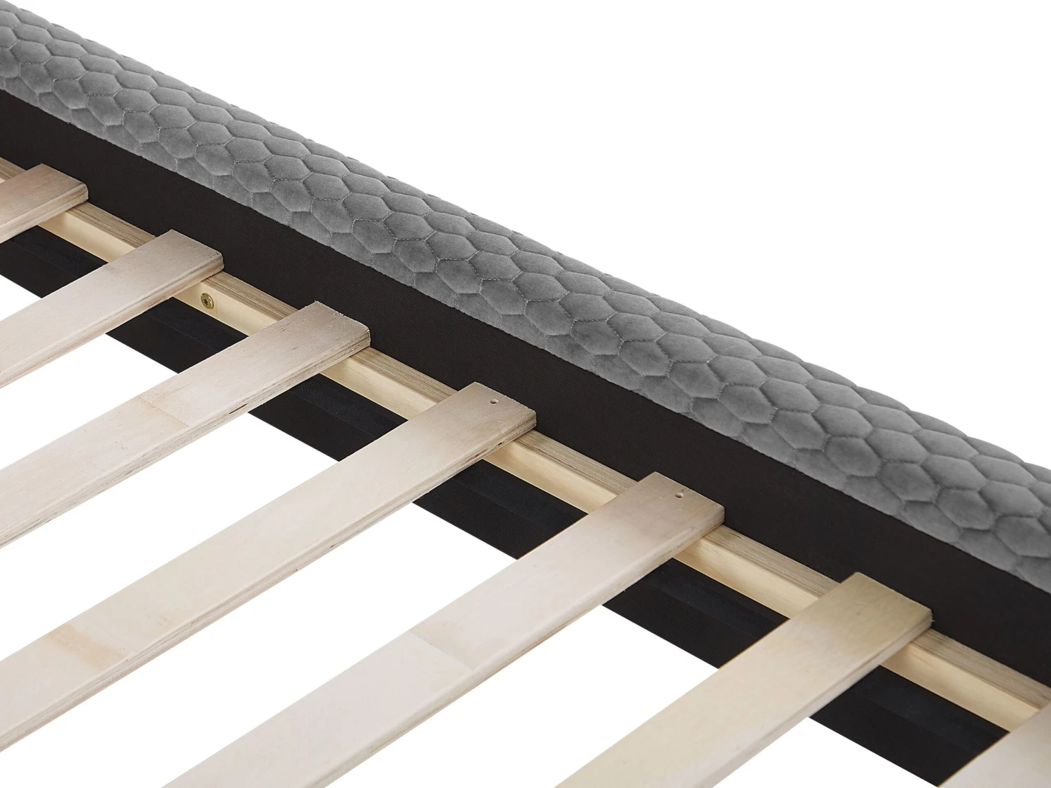 Bed Fluweel Grijs In Diverse Formaten BAYONNE - Afbeelding 6