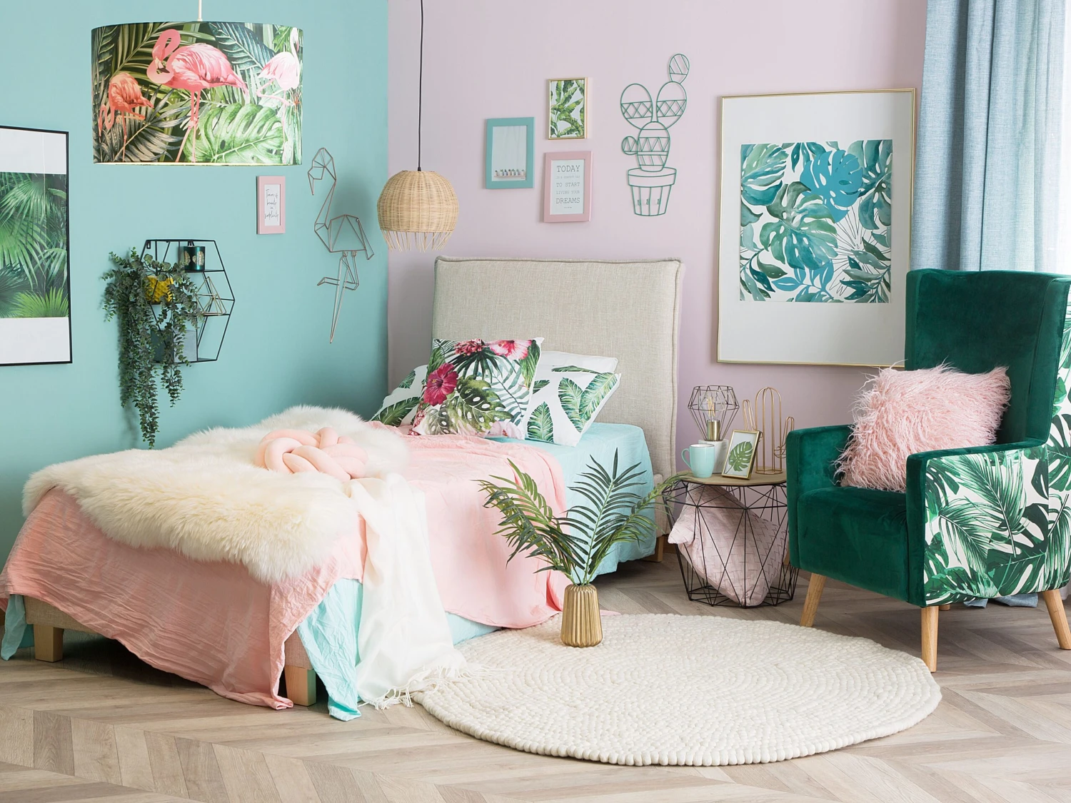 Fauteuil Stof Donkergroen ONEIDA - Afbeelding 3