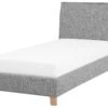Bed Stof Grijs 90 X 200 Cm SENNEZ