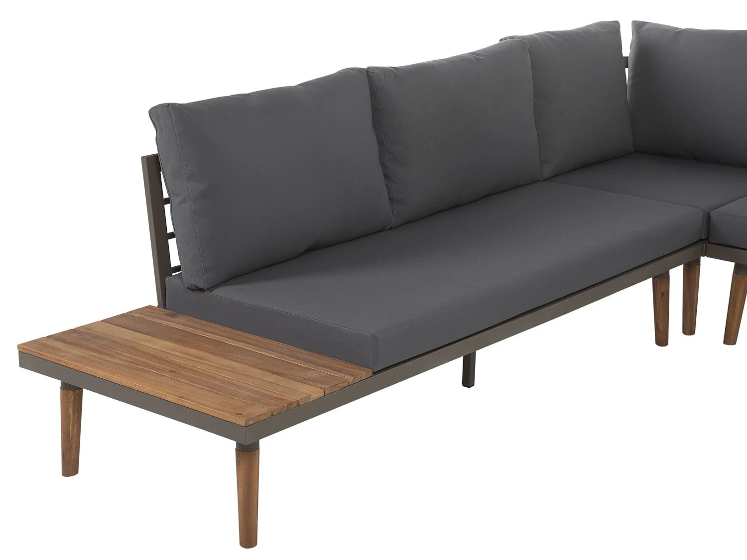 Loungeset 5-zits Acaciahout Grijs CORATO - Afbeelding 6