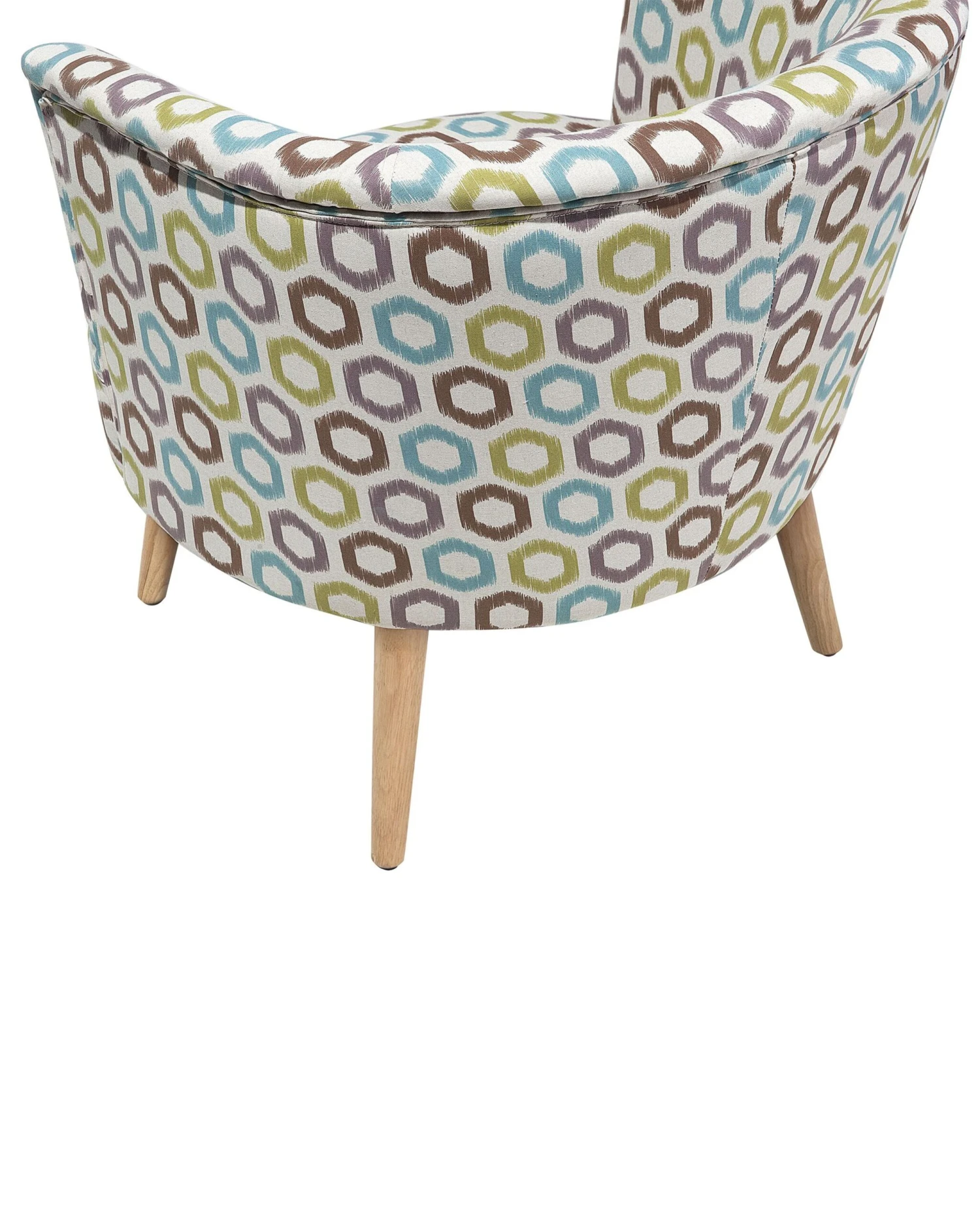 Fauteuil Stof Meerkleurig ODENZEN - Afbeelding 6