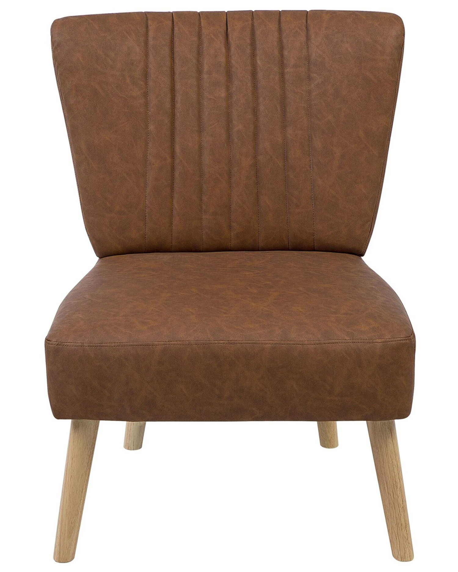 Fauteuil Kunstleer Bruin VAASA - Afbeelding 3