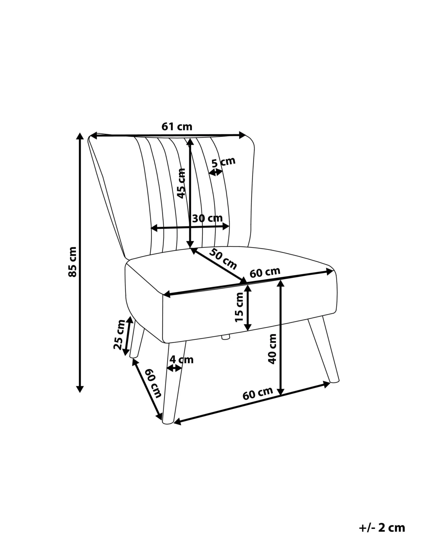 Fauteuil Kunstleer Bruin VAASA - Afbeelding 9