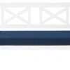 Tuinbank Hout Wit/marineblauw BALTIC