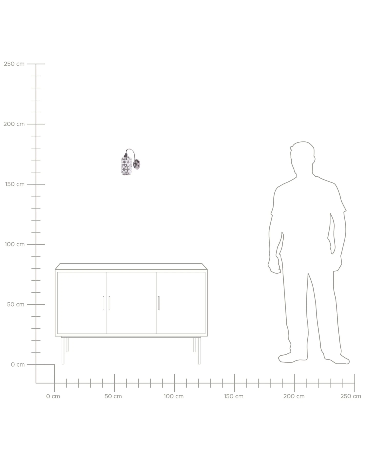 Wandlamp Zilver SYSOLA - Afbeelding 4