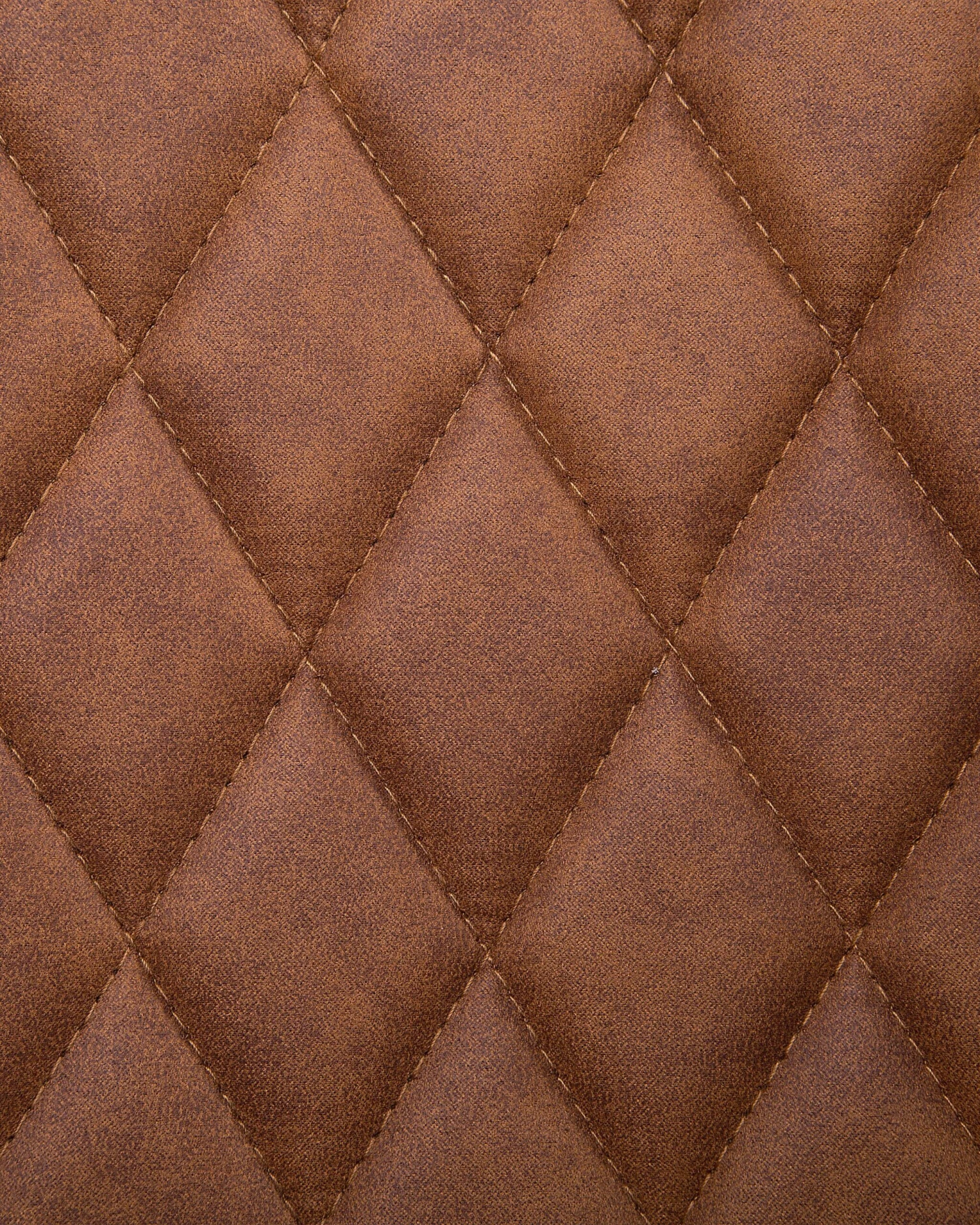 Eetkamerstoel Set Van 2 Stof Goudbruin LISLE - Afbeelding 9