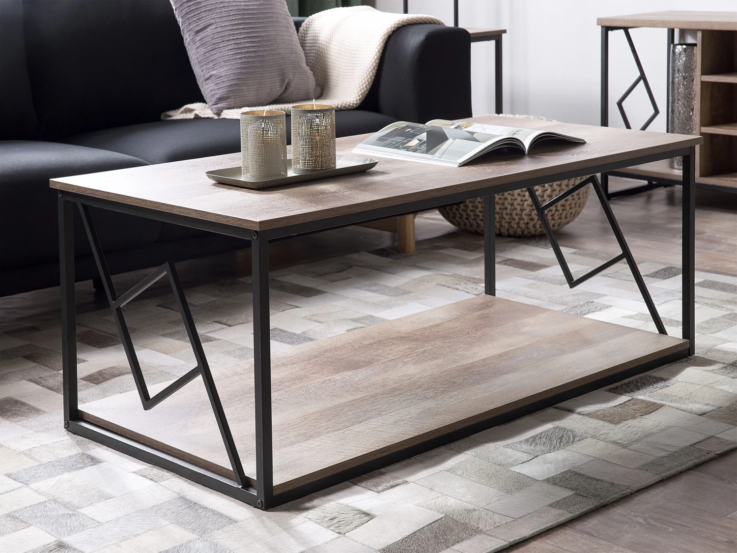 Salontafel Donkerbruin FORRES - Afbeelding 2