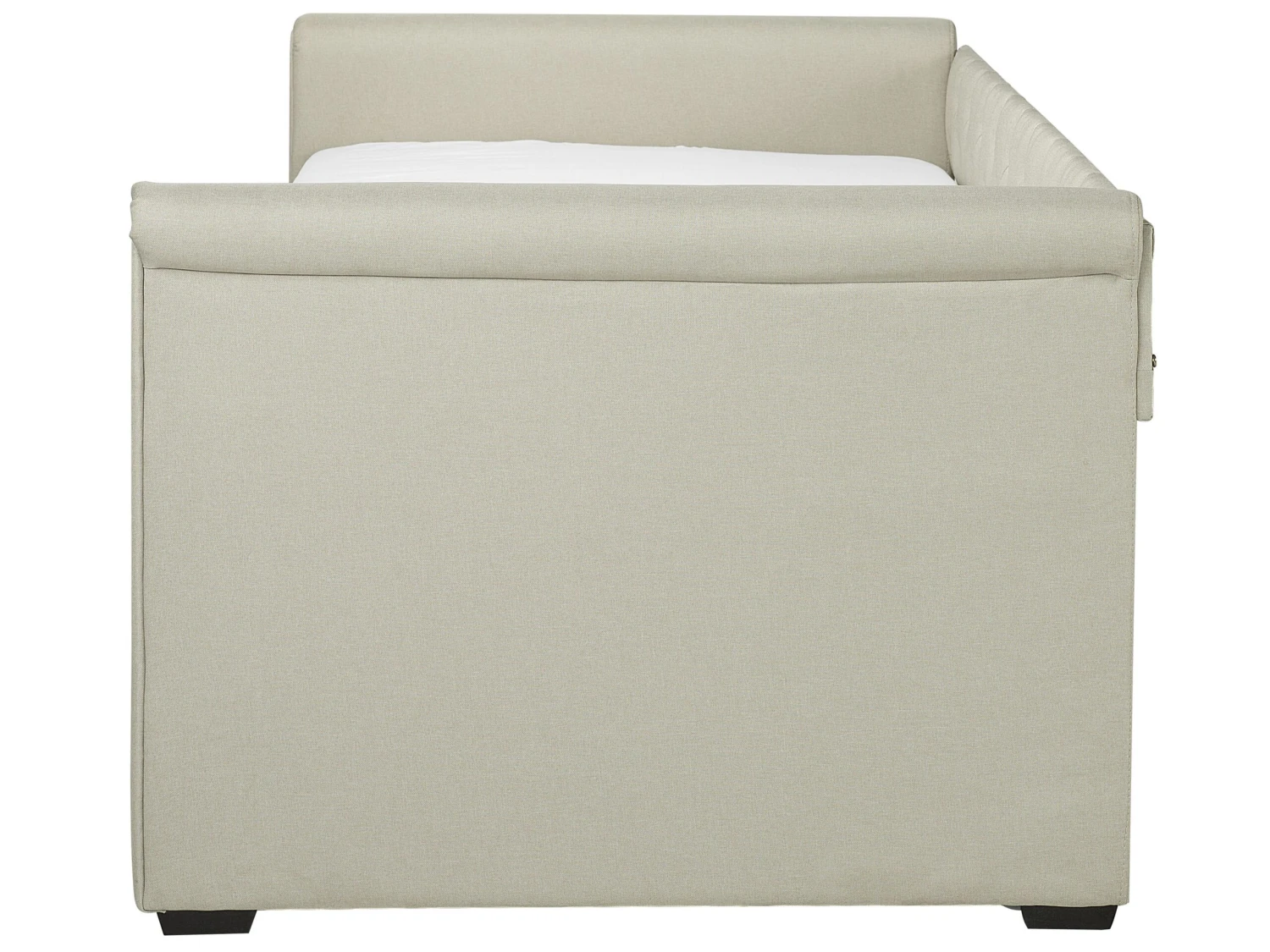 Bedbank Stof Beige 90 X 200 Cm LIBOURNE - Afbeelding 6