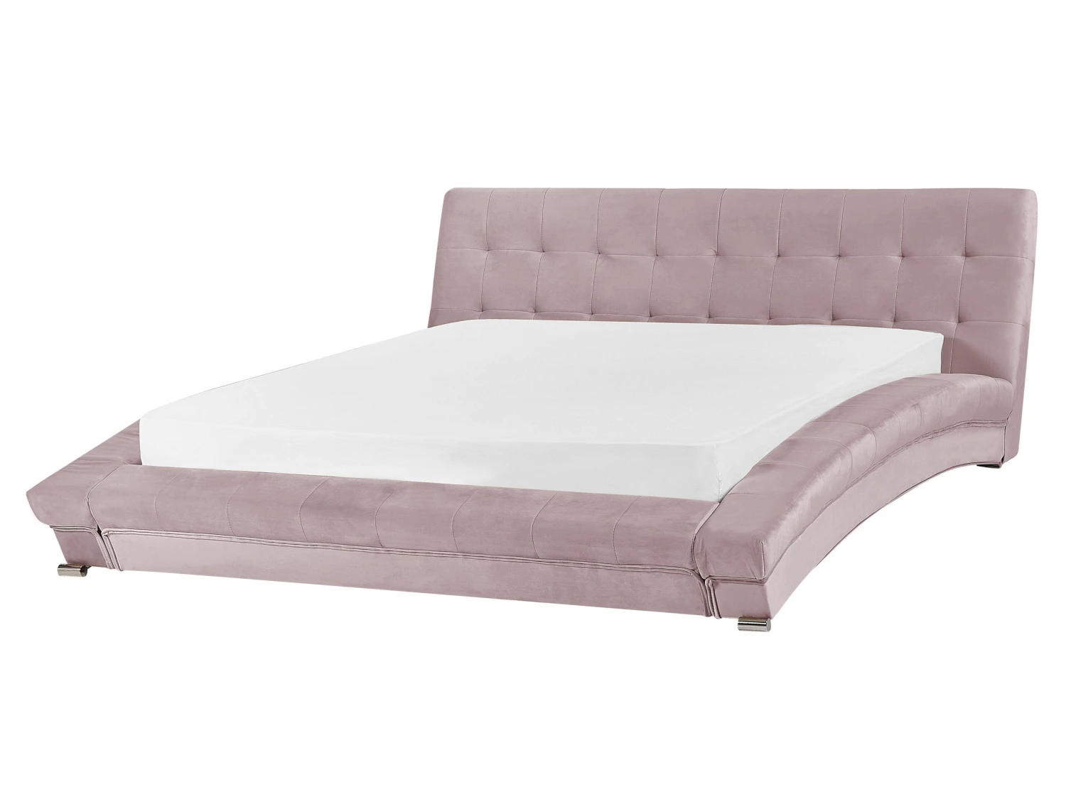 Bed Fluweel Roze 160 X 200 Cm LILLE