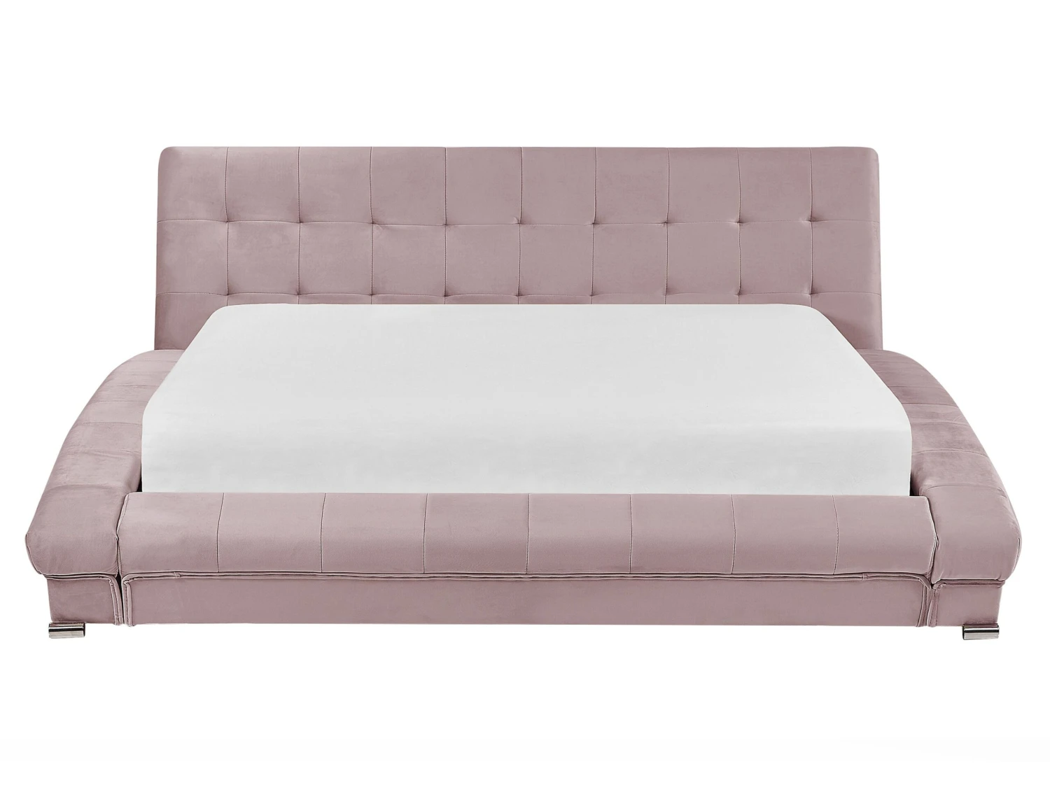 Bed Fluweel Roze 160 X 200 Cm LILLE - Afbeelding 3