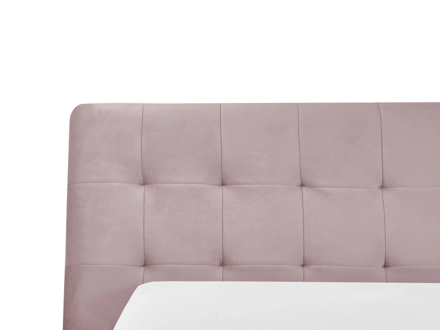 Bed Fluweel Roze 160 X 200 Cm LILLE - Afbeelding 5