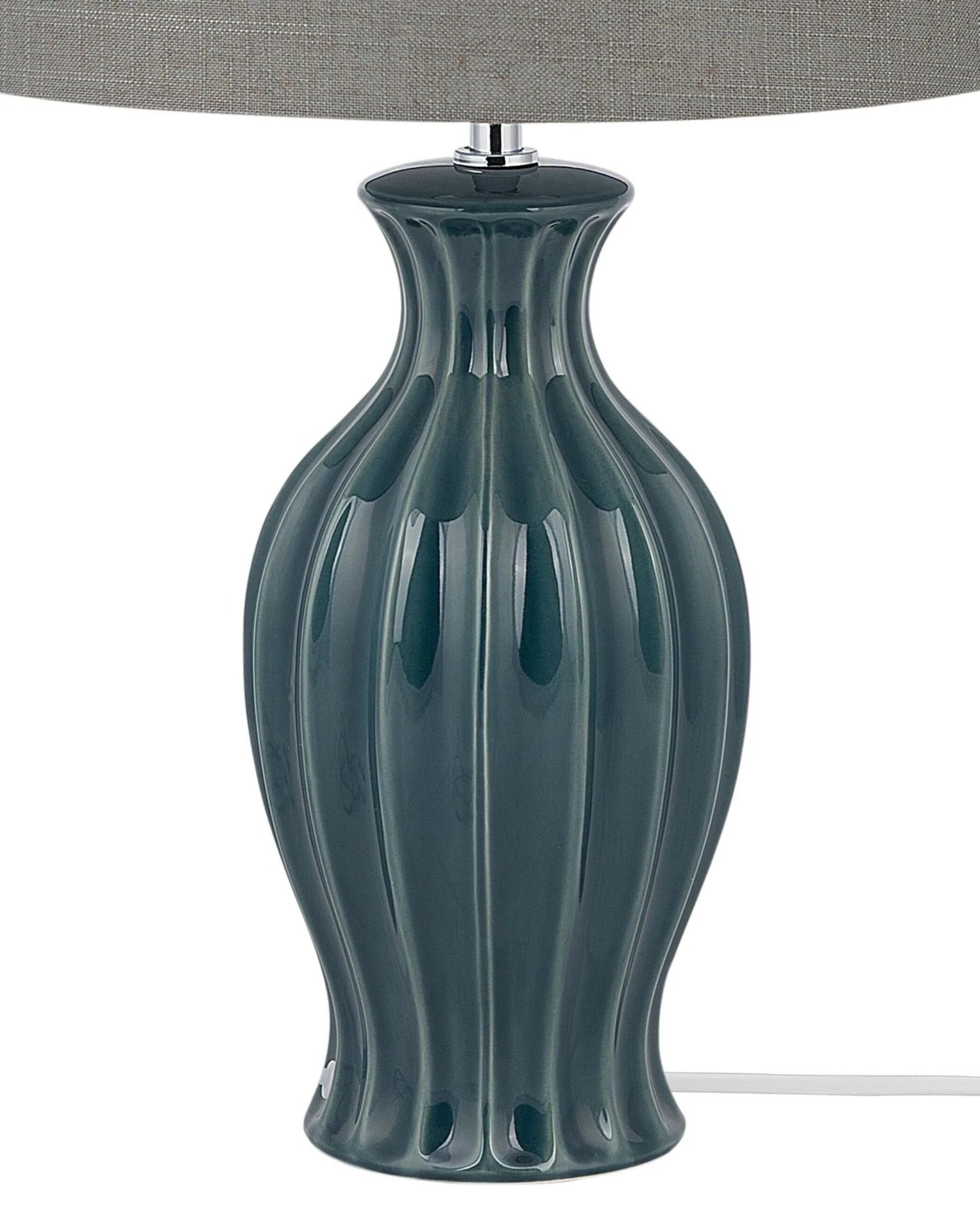 Tafellamp Keramiek Donkergroen SAMINA - Afbeelding 7