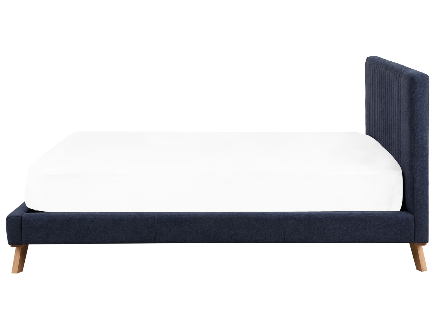 Bed Chenille Donkerblauw In Diverse Formaten TALENCE - Afbeelding 5