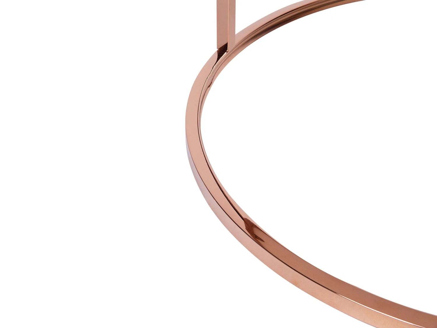 Salontafel Beige Marmerlook Wit/roségoud CORAL - Afbeelding 4