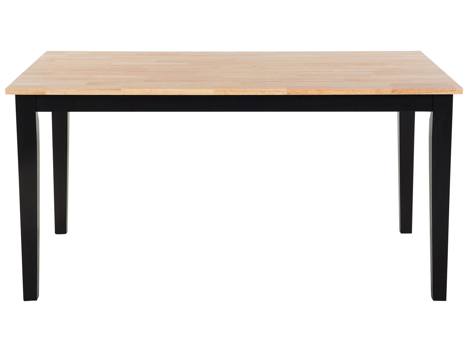 Eettafel Rubberboomhout Bruin/zwart 120 X 75 Cm HOUSTON - Afbeelding 6